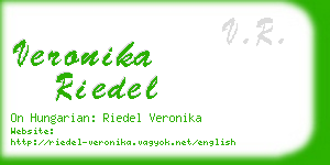 veronika riedel business card